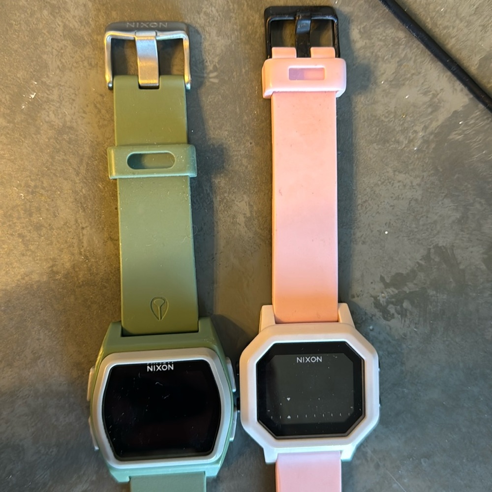 Nixon watches. NEED BATTERIES.
